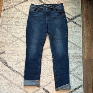 Old Navy Dark Blue Ankle Jeans